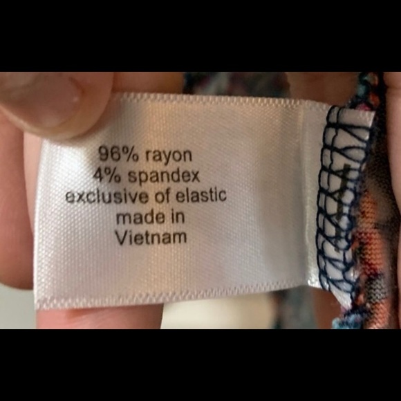 Lane Bryant Multicolor Off Shoulder Blouse 14/16 - Picture 6 of 7